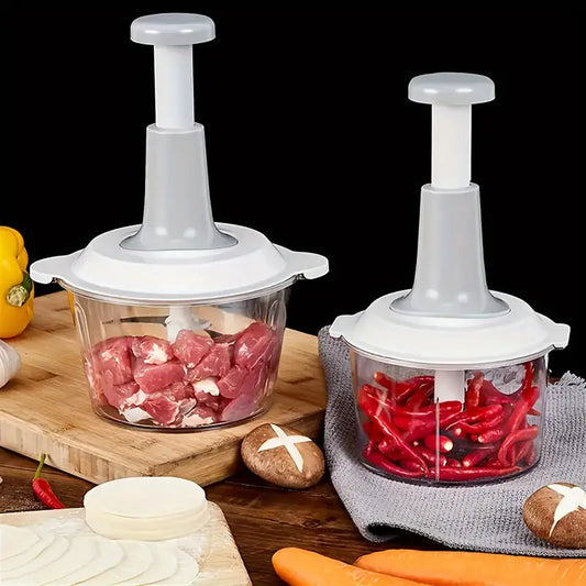Multifunctional Manual Hand Push Chopper and Mixer