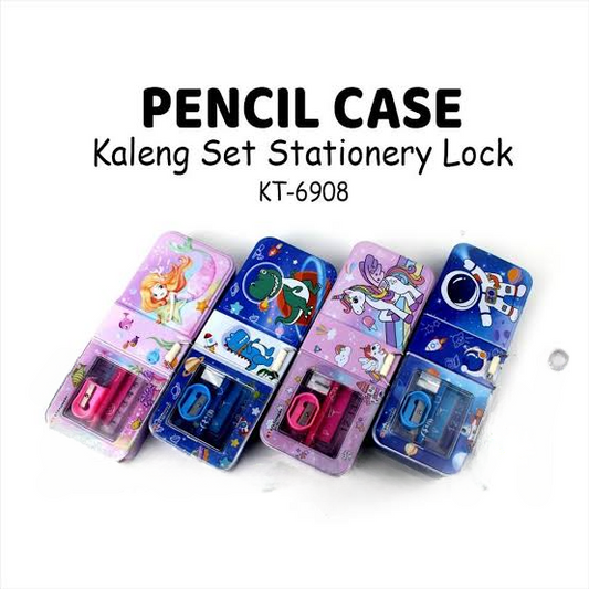Character Set Tin Pencil Box | Pencil Case For Boys And Girls Best Gift For School Kids (random Colors & Designs)